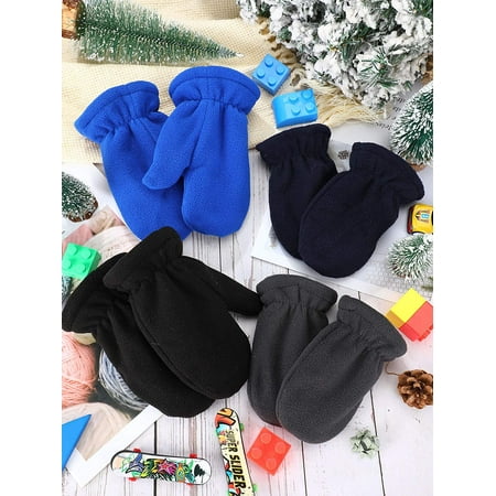 Children/'s Mittens Baby Winter Mittens Warm and light leece Gloves for kids Pink, L 3-7 years old